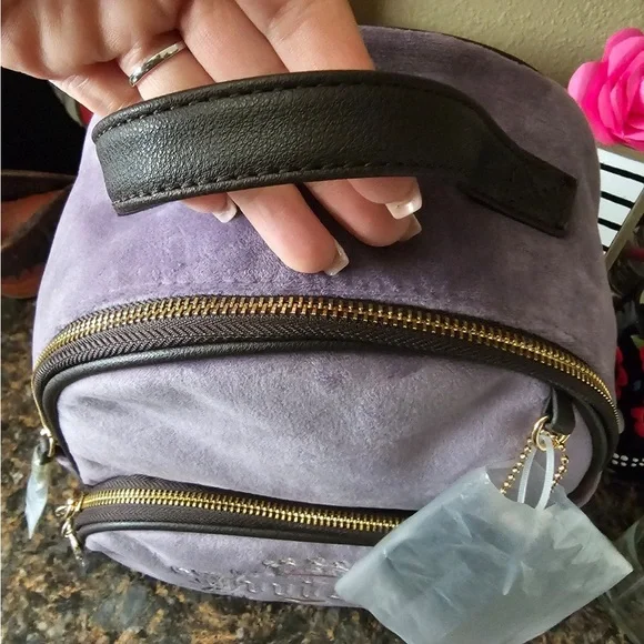 NWT Juicy Couture Dusty Violet/Chocolate Heritage Backpack $99 NWT Juicy Couture Dusty Violet/Chocolate Heritage Backpack  main image 2